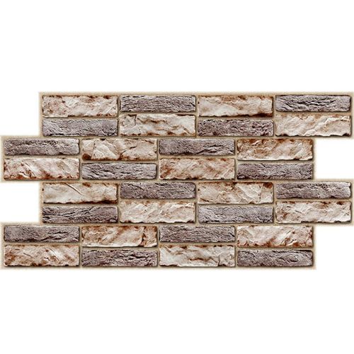 3D Grey Brown Stone Urban Industrial PVC Interior Wall Panels Kitchen Cladding — image 1