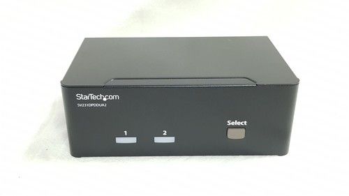 WITHOUT PSU! Startech sv231dpddua2 2 Port DisplayPort Dual-monitor KVM Switch 4k