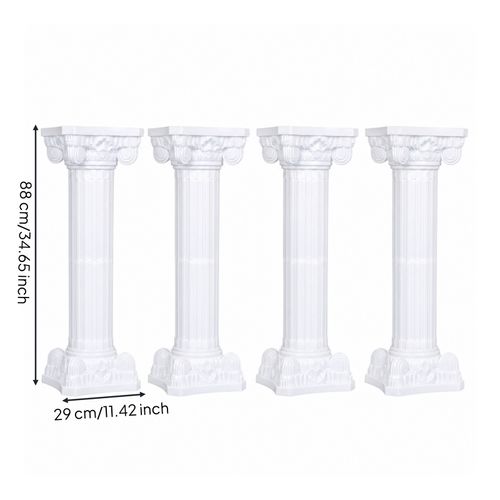 Roman Column with Pedestal Base Decorative Classical Pillar Prop Lightweight — image 8
