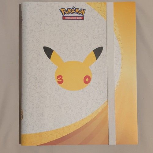 Pokémon 30th Celebration Pikachu Card Album 9-Pocket Side Load 360 3-Ring