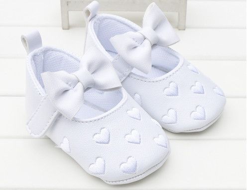 Baby Girl Sofe Sole Anti-Slip Pram Shoes Infant Toddler Bowknot Shoes 0-18 Month