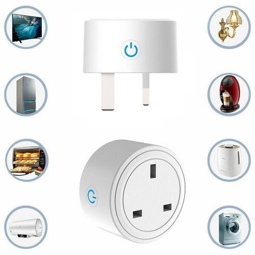 2XUK Smart Wifi Plug 3 PIN APP Alexa Google Home Voice Control Timer Function16A — image 5