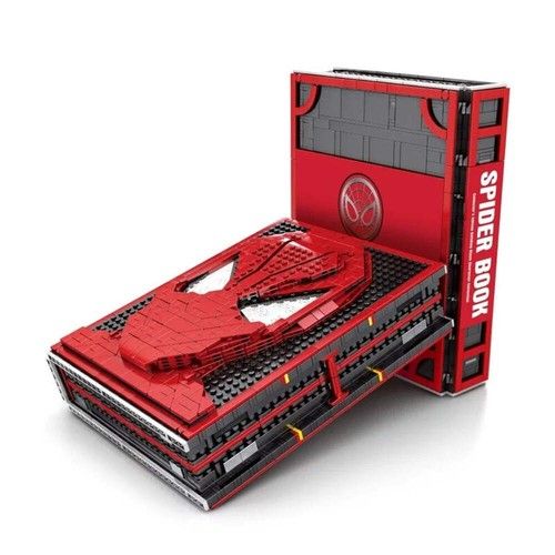 Spider MOC Red Hero Figure Book 1888pc BuildMOC Set 56 Figures Boxed