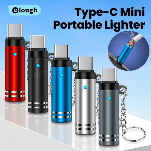 Mini Type C Mobile Phone Cigarette Lighter Air Blowing Cigarette Lighter Outdoor