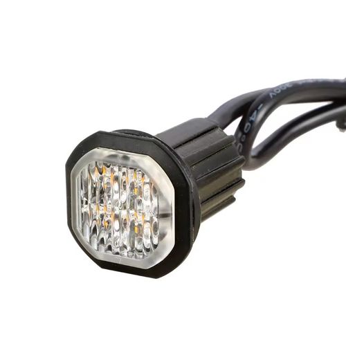 Amber Strobe LED Hide Away Lights Warning  12V 24V Flush Bracket Lightbar Beacon — image 13
