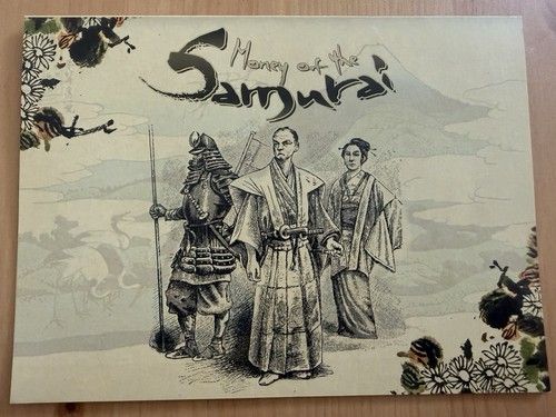 Japan Samurai Coin Set Display Box w/ Certificate 10 Mon 4 Mon 100 Mon 1835-1870