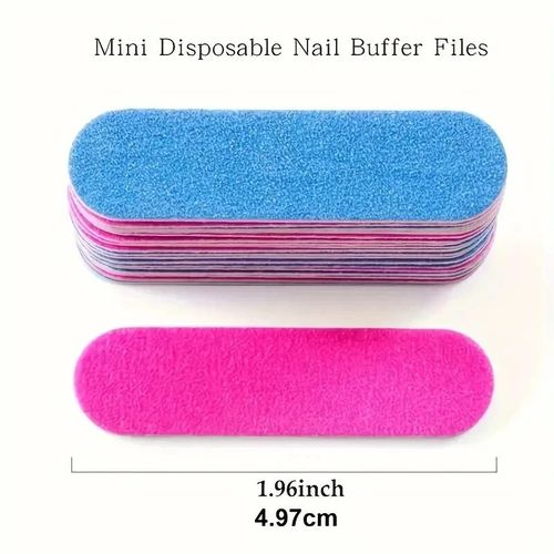 Mini NAIL FILES Emery Board DOUBLE SIDED Manicure PEDICURE DISPOSABLE Travel UK — image 3