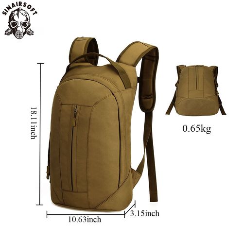 Tactical 25L Hiking Camping Hydration Backpack Military Rucksack Water Bag Black — image 5