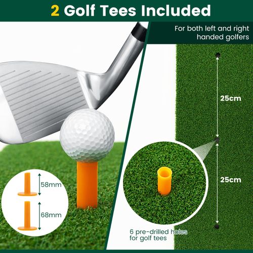 Golf Hitting Mat Artificial Turf Mat Indoor Outdoor Golf Practice Grass Mat — image 1