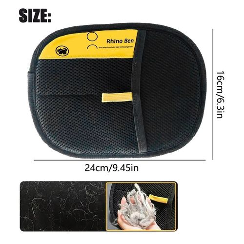 Pets Double Sided Grooming Glove Pet Hair Remover Gloves for Dog Cat Reusable — image 2