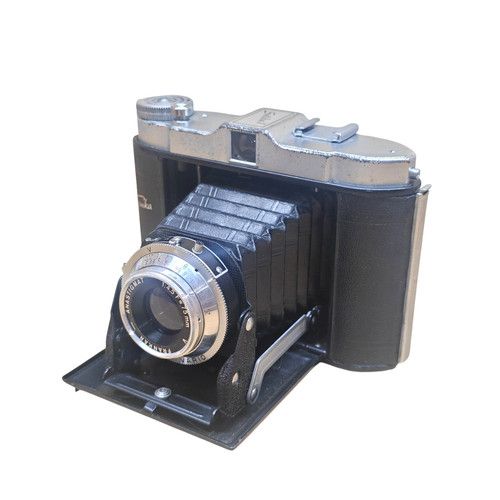 Franka Solida 1 Folding 120 6x6 4x4 Pocket Camera 1:4.5 F=75mm Lens Leather Case