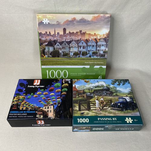 Jigsaw Puzzle Bundle x15 Joblot 1000 Pieces Christmas Hobby Unchecked Pastime — image 15