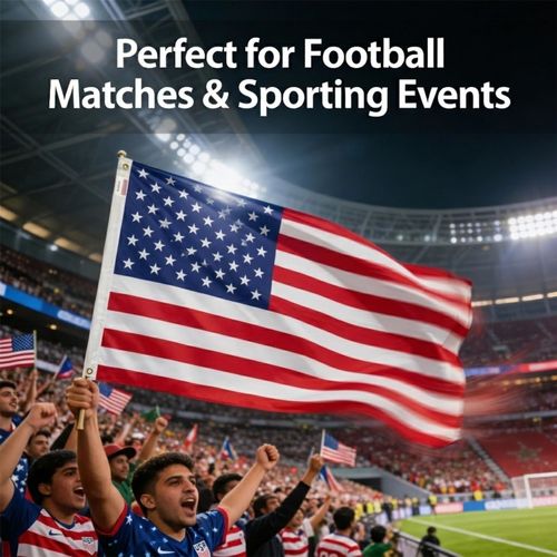 USA American National Flag 5X3FT Independence Day Football World Cup Fan Support — image 5