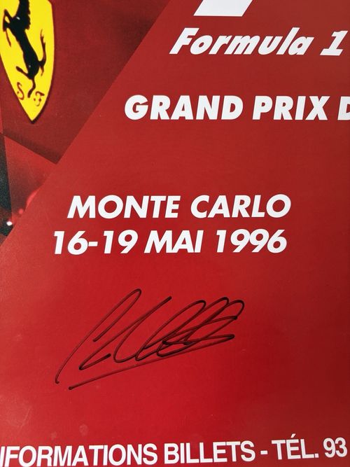 Original Monaco 1996 Poster Signed — image 2