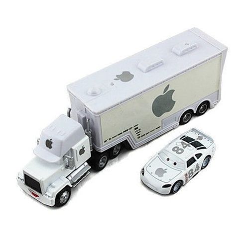 2+2 Free Disney Pixar Cars Container Truck & Car Lightning Jackson Diecast Model