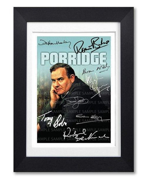 PORRIDGE CAST SIGNED POSTER BBC TV SHOW SERIES SEASON PRINT PHOTO AUTOGRAPH GIFT