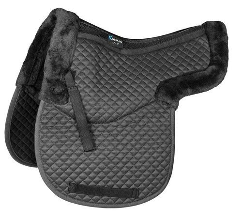 Shires Arma Half Lined Numnah, 2 Sizes, Black or Brown, Air Motion, Ultra Dri