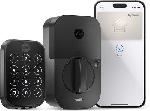 Yale Assure Lock 2 Plus Apple Home Keys Deadbolt with Wi-Fi, Black Suede
