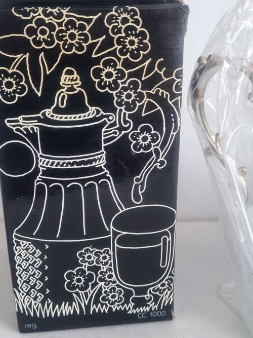 Sheraton Silver Plated Glass Claret Jug Wine Decanter Pitcher Italy 1.L NWT Box — image 15