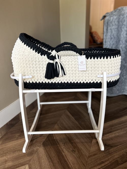 Crochet Moses Basket WITH MATTRESS - Made To Order — image 10