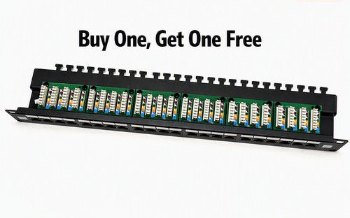 Connectix 24 Port Cat 5e RJ45 UTP 2020 Right Angled Patch Panel lot