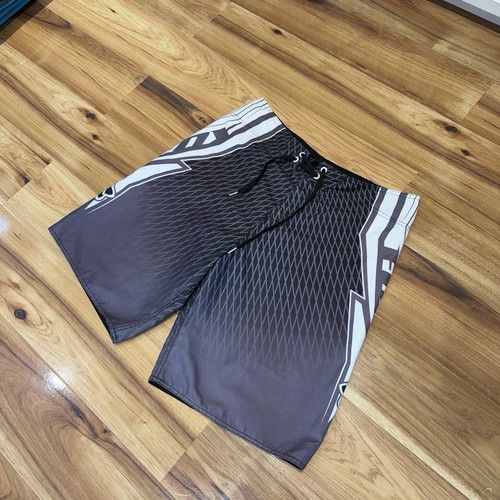 Vintage Fox Racing Surf Board Shorts Swim Trunks Grey And Lilac Men’s Size Large