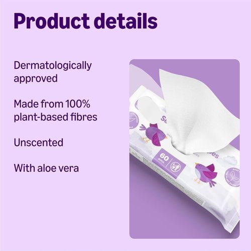 Sensitive Baby Wipes 1008 Wipes, Unscented, 18 Pack of 56 — image 2