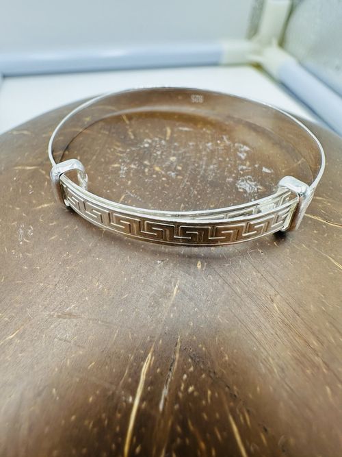 925 Sterling Silver Personalised Baby Christening Bangle  Gift Boxed - New — image 4