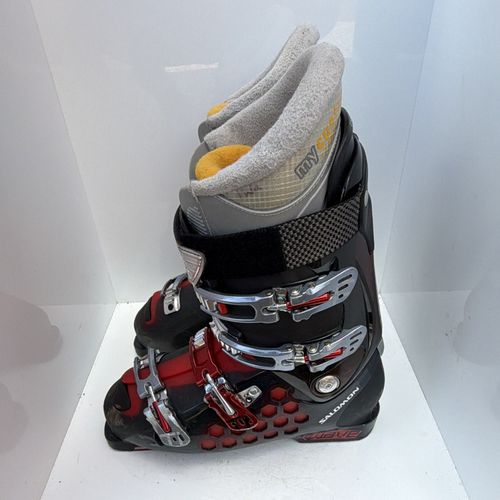 Salomon X Wave 8.5 Men’s Ski Boots Mondopoint 28/28.5 104mm Stiff Black/Red/Grey — image 8