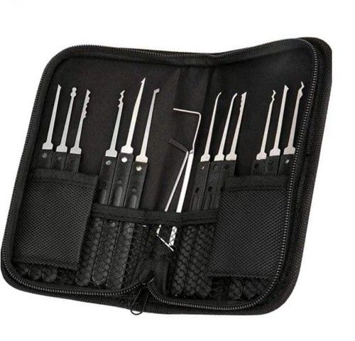 17PCS Beginner and Locksmith Practice Picktools Padlock Professional Tools