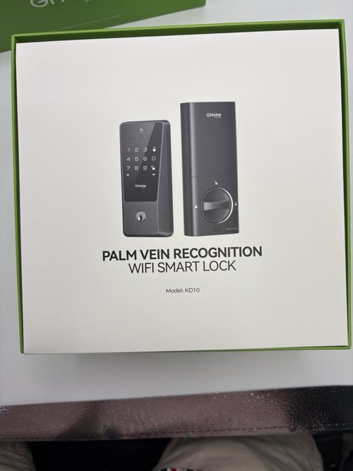 GHome Palm Vein Recognition WiFi Smart Lock Keyless Entry Wave Alarm — image 3