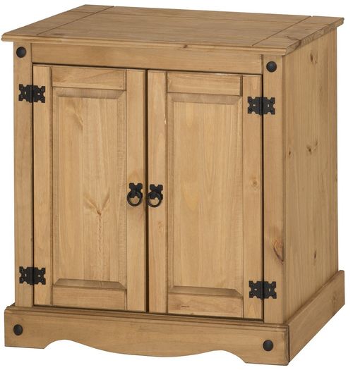 Corona Sideboard 2 Door Cupboard Solid Wood Small Mexican Pine Wooden Cabinet — image 2