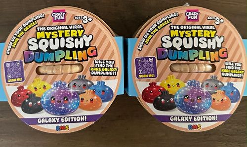 2x Crazy Fun Mystery Squishy Dumpling Galaxy Edition Squishy Toy 1 Pack Ages 3+