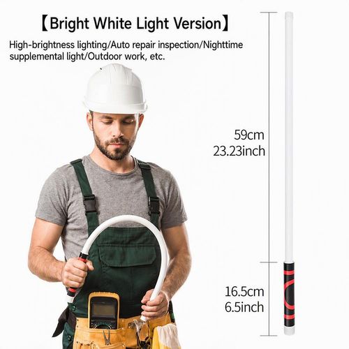 Flexible LED Flashlight Stick Bendable Work Light Mechanic Car Repair Inspection — image 4