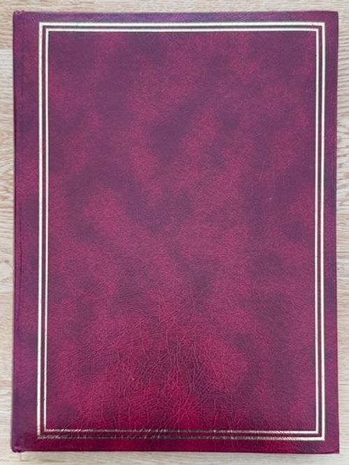 Walther Monza Slip-In Photo Album Burgundy Gold Holds 144 Photos Postcards 7x5