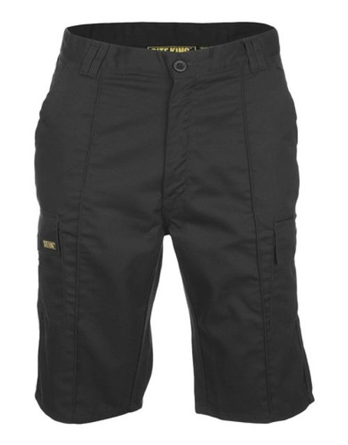 SITE KING Mens Cargo Combat Work Shorts Size 28 to 52 Black Navy Khaki WORKWEAR