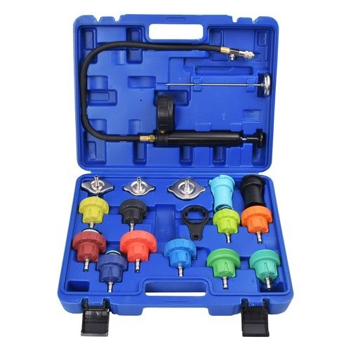 Universal Radiator Pressure Tester Cooling System Head Gasket Kit Leak Detector
