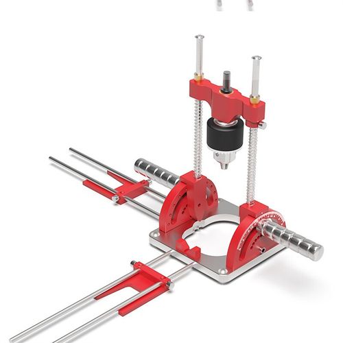Multi-Angle Drill Guide w/Handles Hole Punch Locator Adjustable Drilling Height  — image 8
