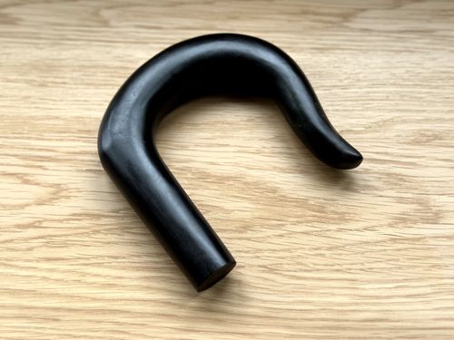 Buffalo Horn Walking Stick Half Turned Handle — image 1