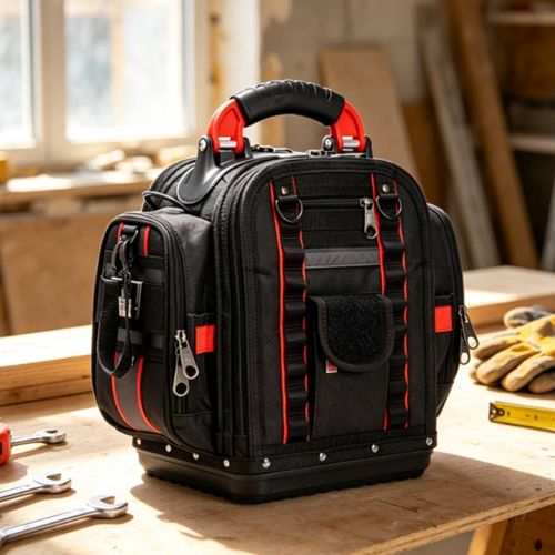 Tool Backpack Heavy-Duty Tool Backpack with Front Pocket Rugged for Home Repairs — image 6