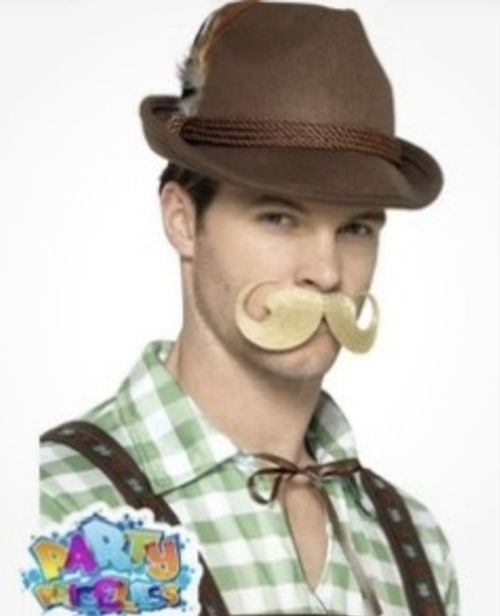 Adult Deluxe Bavarian Trenker Hat Oktoberfest Bavarian German Mens Fancy Dress 