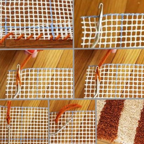 Latch Hook Wooden Handle Rug Making Tapestry Hinged Hook Tool — image 5