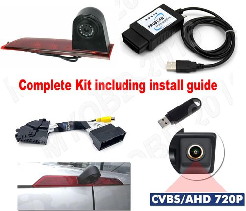 Reverse Camera Kit for Ford Transit Custom 2016 on HD Programming Cable Complete — image 13