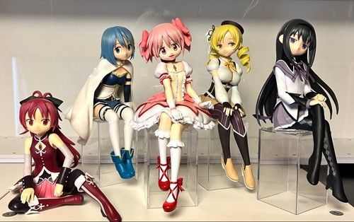 Madoka Magica Rebellion Story Figure Set of 5 Authentic Collectible Anime Japan