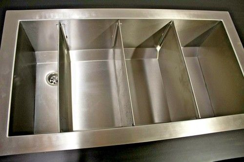  Fully Insulated Stainless Steel Drop In 800 MM Ice Well, With Dividers