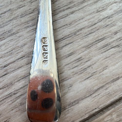 ANTIQUE SOLID STERLING SILVER MAPPIN & WEBB SERVING FORK HANOVERIAN PATTERN LOND — image 1
