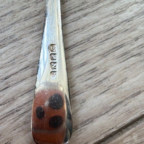 ANTIQUE SOLID STERLING SILVER MAPPIN & WEBB SERVING FORK HANOVERIAN PATTERN LOND