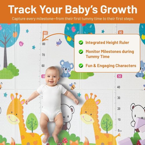 Foldable Baby Play Mat 200 x 180cm Waterproof Soft Crawling Floor Rug Kids Mat — image 4