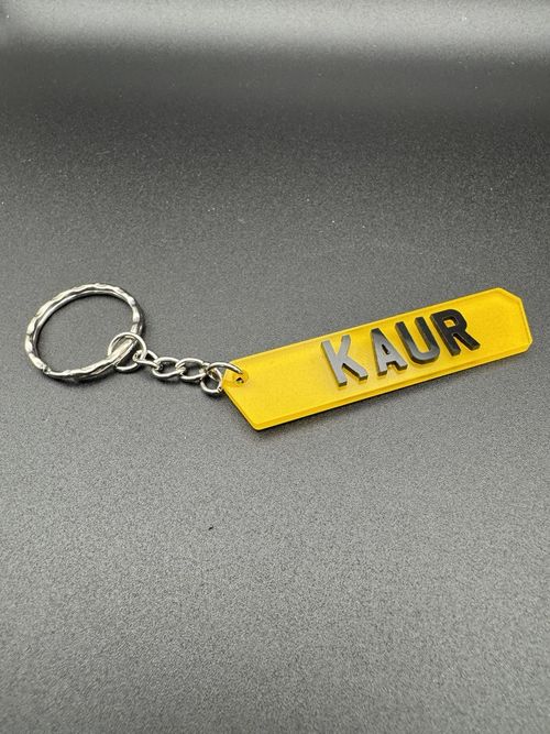Personalised Gift Custom Name 4D Car Number Plate Keyring Custom Name Keychain — image 14