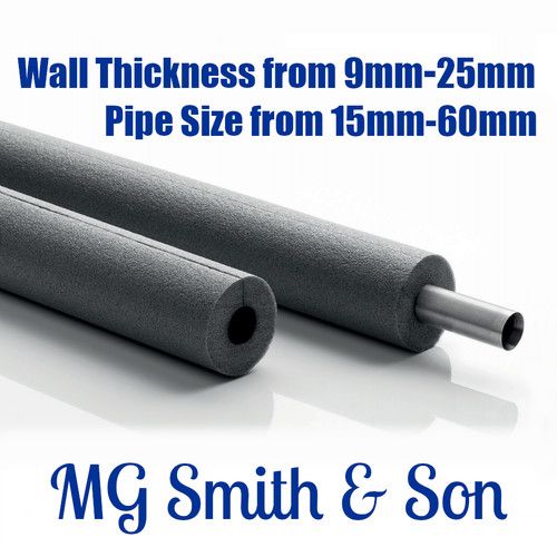 Climaflex Foam Pipe Insulation Lagging - 15mm, 22mm, 28mm, 35mm, 42mm, 54m, 60mm